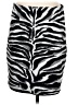 Express Animal Print Silver Casual Skirt Size M - photo 1