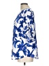 Ann Taylor 100% Polyester Blue 3/4 Sleeve Blouse Size L - photo 5