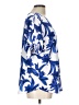Ann Taylor 100% Polyester Blue 3/4 Sleeve Blouse Size L - photo 4