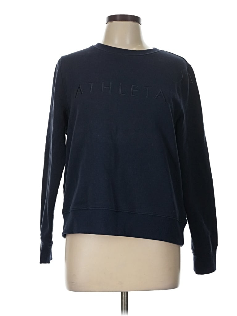 Pre-owned Athleta Sweatshirt In Blue