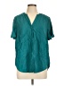 Torrid Teal Short Sleeve Blouse Size Lg Plus (0) - photo 1