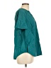 Torrid Teal Short Sleeve Blouse Size Lg Plus (0) - photo 4