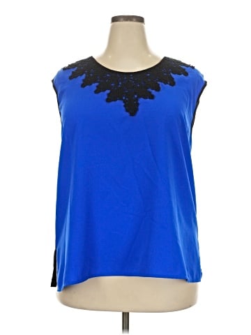 Truly Poppy Sleeveless Blouse (view 1)