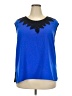 Truly Poppy 100% Polyester Blue Sleeveless Blouse Size 2X - photo 1