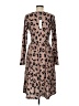 Styleword Animal Print Brown Cocktail Dress Size M - photo 2
