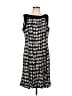 Perceptions Graphic Black Casual Dress Size L - photo 1