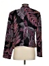 Nine West 100% Polyester Print Black Blazer Size S (estimated) - photo 2