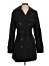 Calvin Klein 100% Polyester Black Trenchcoat Size S (estimated) - photo 1