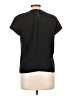 Chaus 100% Polyester Black Short Sleeve Blouse Size 12 - photo 2