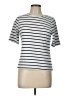 Tahari White Short Sleeve Top Size L - photo 1