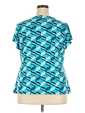 Worthington Short Sleeve Blouse (view 2)