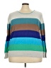 Lane Bryant Color Block Gray Pullover Sweater Size 26 - 28 Plus - photo 1