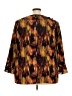 Investments 100% Polyester Brown 3/4 Sleeve Blouse Size 3X - photo 2