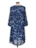 NYDJ 100% Polyester Print Blue Casual Dress Size M - photo 2