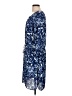 NYDJ 100% Polyester Print Blue Casual Dress Size M - photo 5
