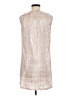 BUSBY 100% Polyester Metallic Silver Cocktail Dress Size 14 - photo 2