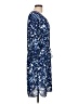 NYDJ 100% Polyester Print Blue Casual Dress Size M - photo 4