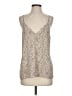 Socialite 100% Polyester Silver Sleeveless Top Size S - photo 1