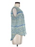 Mine 100% Polyester Blue Sleeveless Blouse Size M - photo 4