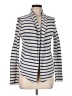 Lou & Grey for LOFT 100% Cotton Stripes Ivory Blazer Size M - photo 1