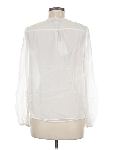 Diane von Furstenberg Long Sleeve Silk Top (view 2)