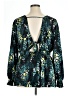 Torrid Teal 3/4 Sleeve Blouse Size 1X Plus (1) - photo 2