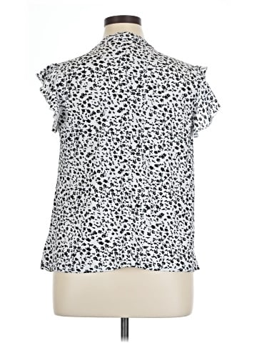Indigo Rose Short Sleeve Blouse (view 2)