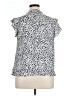 Indigo Rose Animal Print Silver Short Sleeve Blouse Size 1X - photo 2