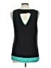 AB Studio 100% Polyester Teal Sleeveless Blouse Size L - photo 2
