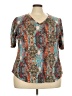 Ofeefan Teal Short Sleeve Henley Size 3X - photo 1