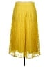 Ann Taylor 100% Polyester Yellow Formal Skirt Size 6 - photo 2
