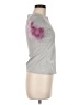 Cinq à Sept Gray Short Sleeve Top Size M - photo 4