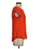 Joie 100% Silk Orange Short Sleeve Top Size XS - photo 4