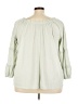 Lane Bryant Green 3/4 Sleeve Blouse Size 26 - 28 Plus - photo 2