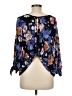 Free People Blue 3/4 Sleeve Blouse Size S - photo 2