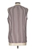 Van Heusen 100% Polyester Stripes Brown Sleeveless Blouse Size L - photo 2