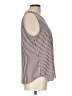 Van Heusen 100% Polyester Stripes Brown Sleeveless Blouse Size L - photo 4