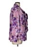 Roaman's 100% Polyester Purple Long Sleeve Polo Size 14 - photo 4