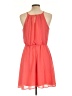 Blue Rain 100% Polyester Solid Orange Casual Dress Size L - photo 2