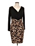 Thalia Sodi Animal Print Brown Cocktail Dress Size L - photo 1