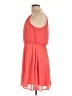 Blue Rain 100% Polyester Solid Orange Casual Dress Size L - photo 5