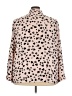 T Tahari 100% Polyester Hearts Pink Long Sleeve Blouse Size 3X - photo 2