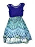 Speechless Print Blue Dress Size 10 - photo 1