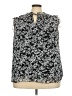 Lane Bryant 100% Polyester Black Sleeveless Blouse Size 22 - 24 Plus - photo 1