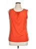 Tahari by ASL Orange Sleeveless Blouse Size XL - photo 1