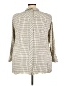 J.Jill 100% Rayon Houndstooth Ivory 3/4 Sleeve Button-Down Shirt Size 3X - photo 2