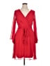 DKNY 100% Polyester Red Cocktail Dress Size 14 - photo 1