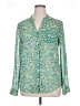 Kut from the Kloth 100% Polyester Floral Green Long Sleeve Blouse Size XL - photo 1