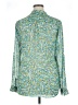 Kut from the Kloth 100% Polyester Floral Green Long Sleeve Blouse Size XL - photo 2