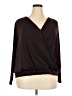 Nine West Burgundy Long Sleeve Blouse Size 2X - photo 1